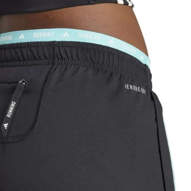 adidas Own The Run 3-Stripe 4" Shorts