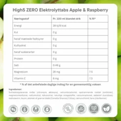 High5 Zero Apple/Rasberry - Box 8x20 Tabs