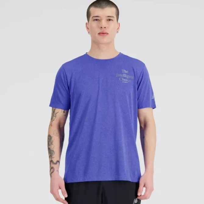 New Balance Graphic Impact Run Short Sleeve