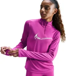 Nike Swoosh Heathered Half Zip Midlayer