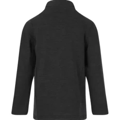Zigzag Pineapple Melange Half Zip Waffle Midlayer