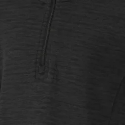 Zigzag Pineapple Melange Half Zip Waffle Midlayer